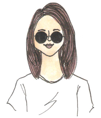 ベース形サングラス2