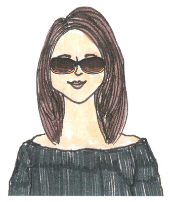 ベース形サングラス1