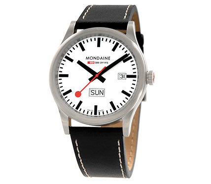 レザーベルト腕時計ブラック1