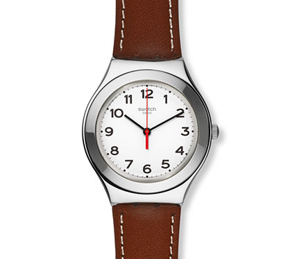 レザーベルト腕時計ブラウン3