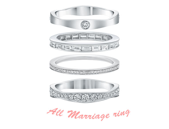 ハリーウィンストン指輪重ねづけ2