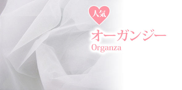 オーガンジー素材