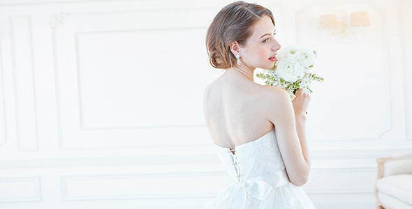 可愛いウエディングドレス