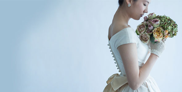 大人花嫁ウエディングドレス