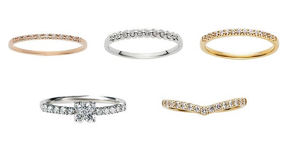 ハーフエタニティのリング