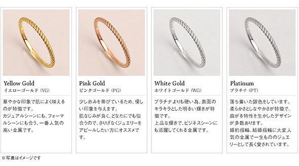 イエローゴールドリング