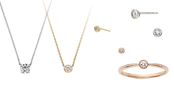 １粒ダイヤモンドアクセサリー