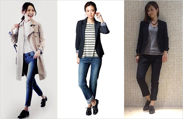 レースアップシューズ