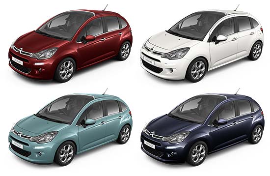 シトロエンC3カラバリ