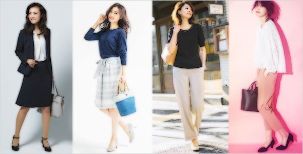 通勤パンプススタイル