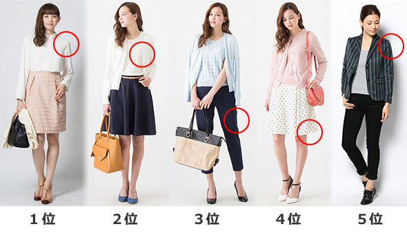 オフィスカジュアル人気アイテム