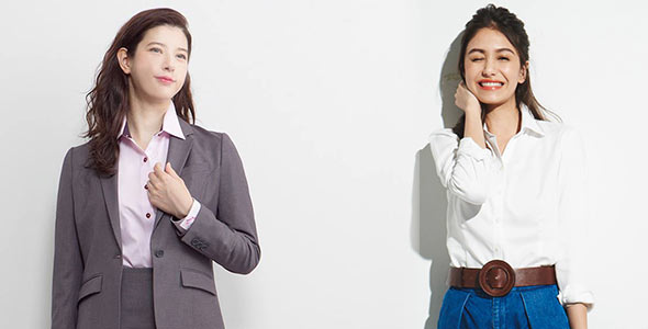 ワイシャツ女性