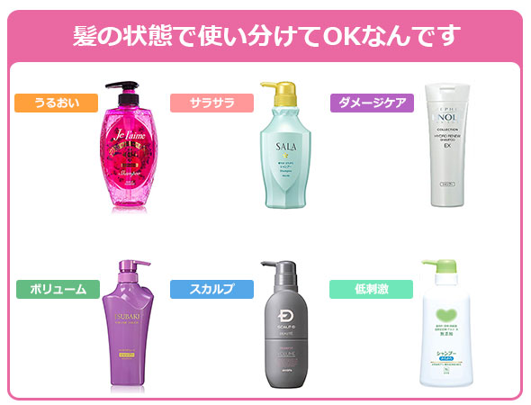 シャンプー種類