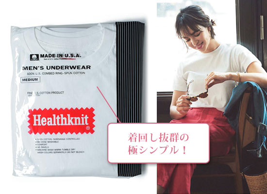 ヘルスニットTシャツ