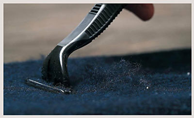 ニットのカミソリ毛玉取り