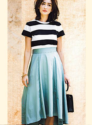 アニエスベーのボーダーコーデ