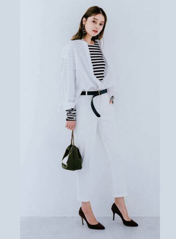 アニエスベーのボーダーコーデ2