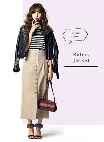 黒×白のボーダーコーデ19