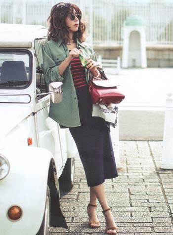 大人ボーダーコーデ02