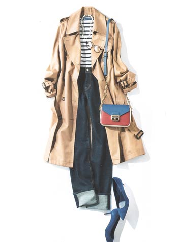 大人ボーダーコーデ05