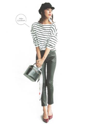 大人ボーダーコーデ07