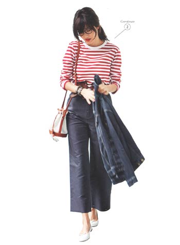 30代ボーダーコーデ02