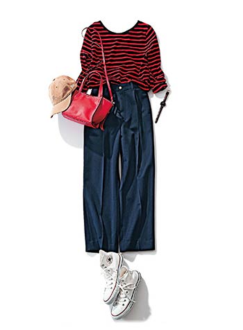 レミノアのボーダーコーデ3