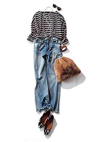 レミノアのボーダーコーデ4