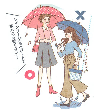 雨の日はスカート