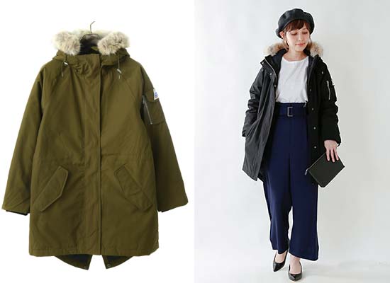 ケープハイツ OVERSIZE FISHTAIL PARKER