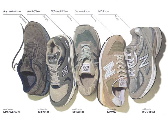 ニューバランス グレーの種類