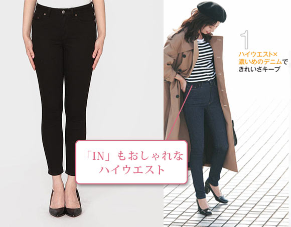 アクネ 黒スキニー