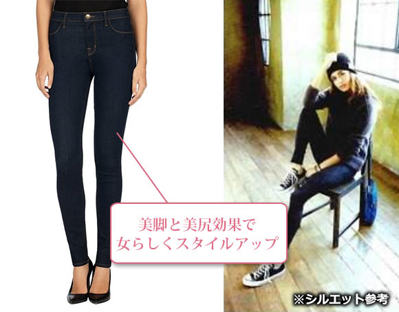 J BRAND 黒スキニー