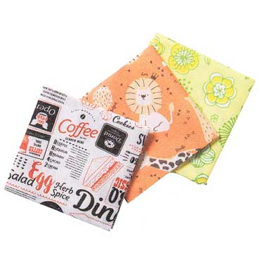 ランチクロス（花柄、アニマル柄、カフェ英字柄）