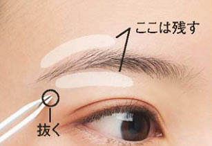 眉毛の抜き方