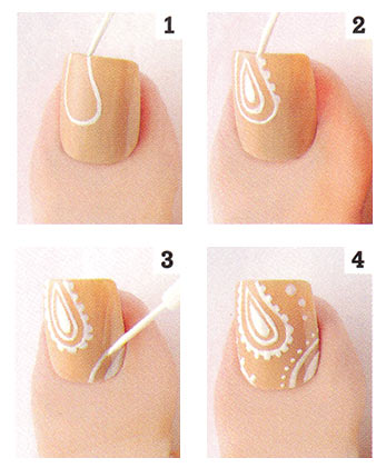 ペディキュア ペイズリー セルフ