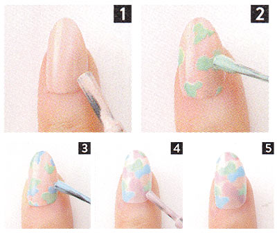 カモフラ セルフネイル