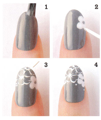 フラワー セルフネイル