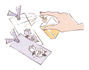 香水 しおりにつける