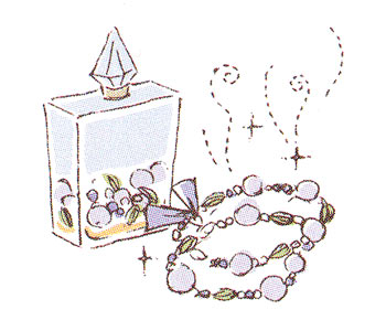 香水　アクセサリーにつける