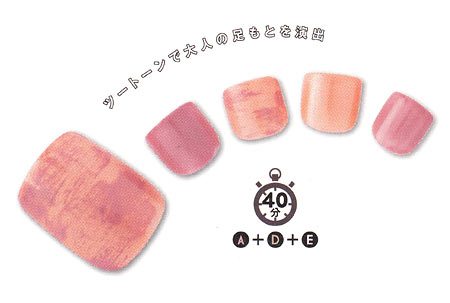 春夏ペディキュア セルフ7