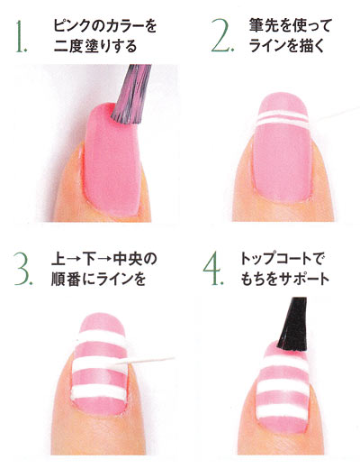 ネイル ラインの塗り方