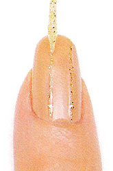 ネイル ラメラインの作り方2