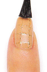 ネイル ラメラインの作り方4