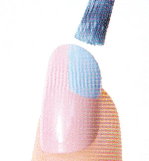 ネイル バイカラー セルフ3