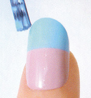 ネイル バイカラー セルフ4