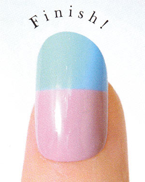 ネイル バイカラー セルフ5