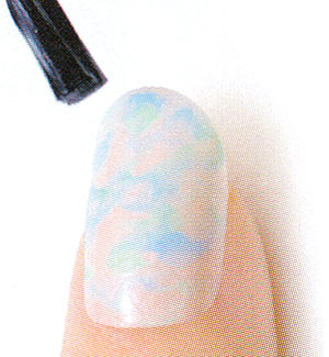 ネイル マーブル セルフ3