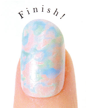 ネイル マーブル セルフ5