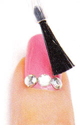 ネイル ストーンのつけ方4